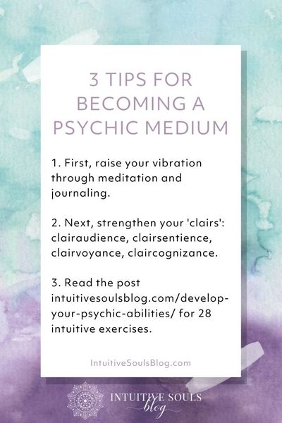becoming a psychic medium tips