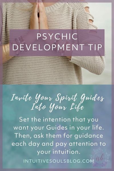 psychic development tip spirit guides