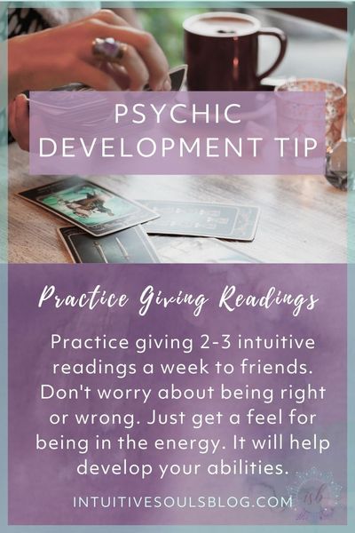 psychic development tip - practice giving readings