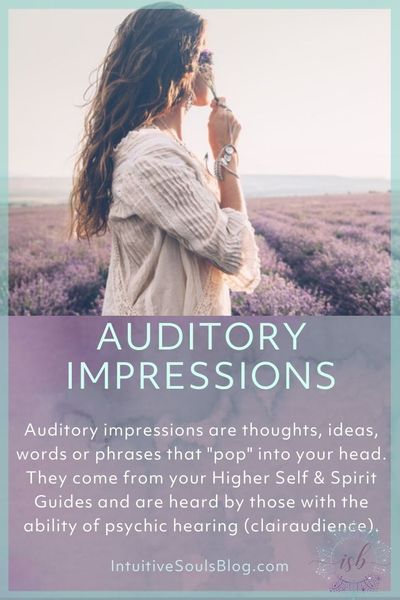 psychic auditory impressions