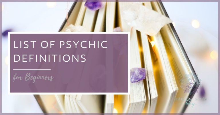 list of psychic definitions for beginners