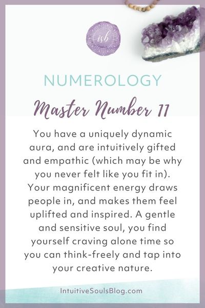 numerology master number 11 traits