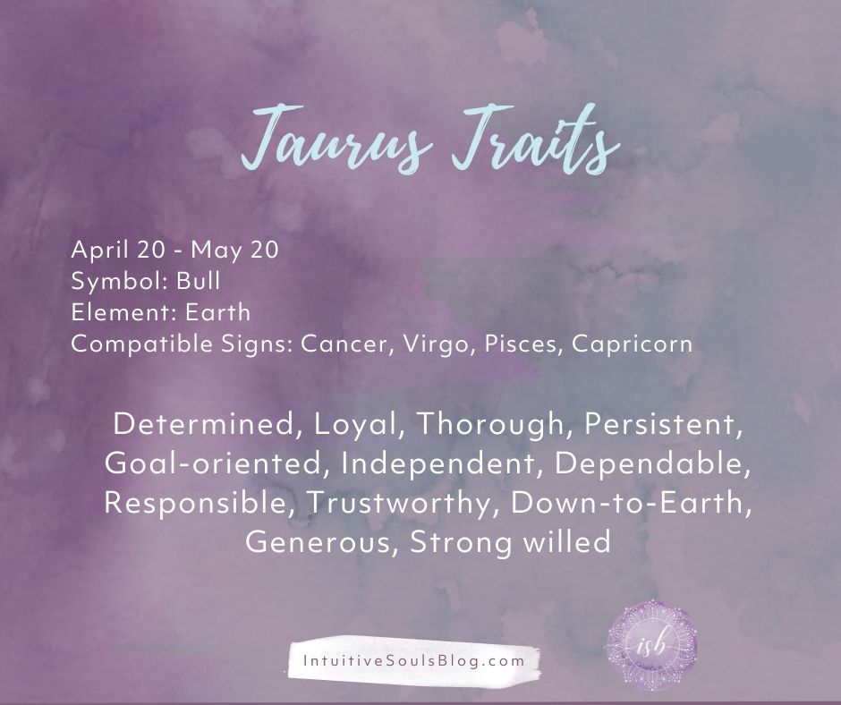 list of Taurus zodiac traits