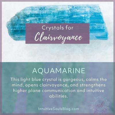 aquamarine crystal for psychic vision