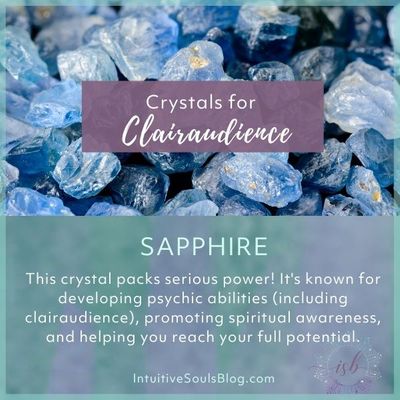 use sapphire to strengthen clairaudience
