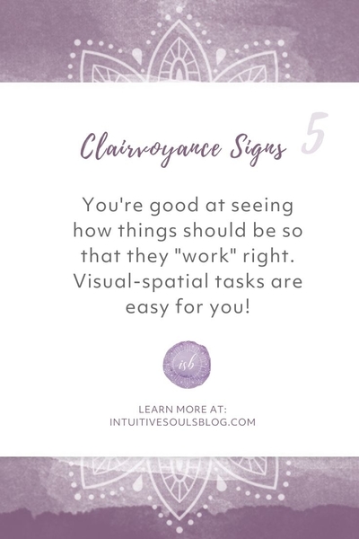 signs you're a clairvoyant psychic
