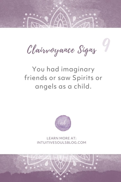 clairvoyant psychic signs and symptoms