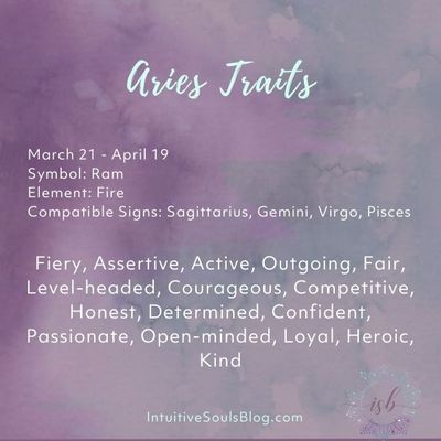 Astrology signs, Aries traits