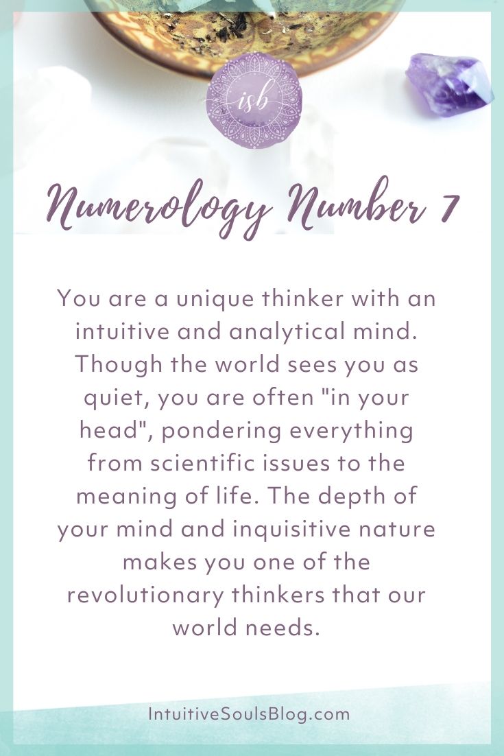 numerology number 7 traits