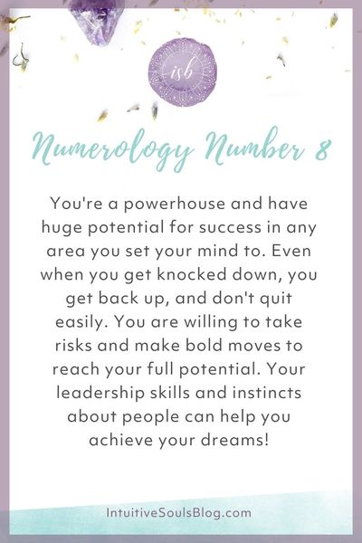 numerology number 8 traits